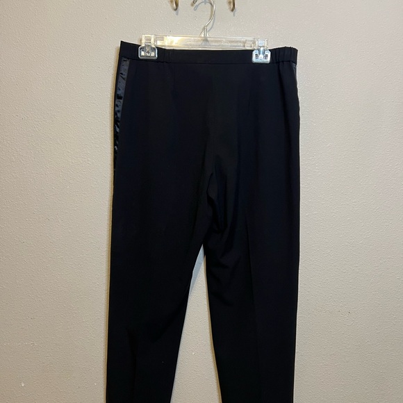 Women’s Ruby Rd. Black Tuxedo Pants with Satin Side Strip. Size 10 - Picture 5 of 5